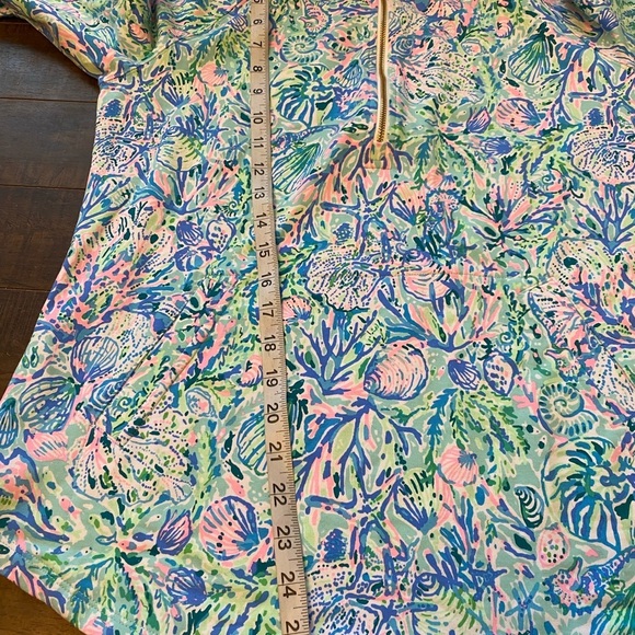 Lily Pulitzer 1/2 zip Popover Beach Skipper Shells Starfish Pullover - Picture 4 of 12